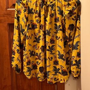 Woman’s long sleeve patterned top from Loft